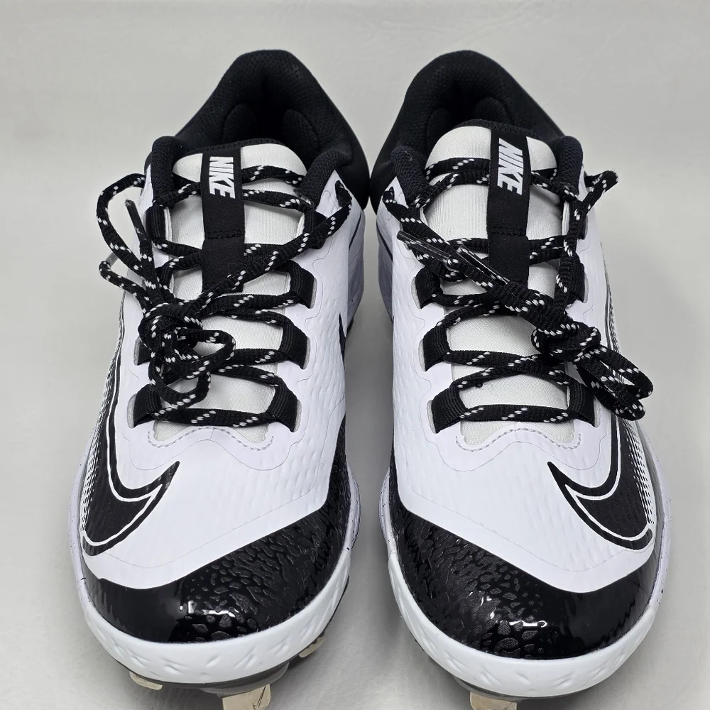 Nike Alpha Huarache Elite 4 Low Men's Size 7.5 White Metal Cleats FD2745-110 New